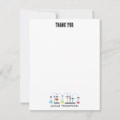 化学 理科 実験管 研究室 学校 教科 サンキューカード (正面)