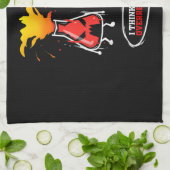 化学   研究所化学過剰反応 キッチンタオル (折り畳み)