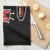 化学   研究所化学過剰反応 キッチンタオル (四つ折り)