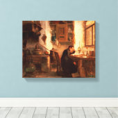 化学・薬学の学生 キャンバスプリント (インサイチュ (ウッドフロア))