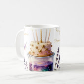 化学 誕生日 お祝い フラスコと花のCA コーヒーマグカップ (正面左)