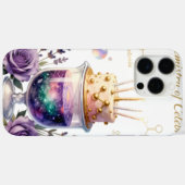 化学 誕生日 お祝い フラスコと花のCA Case-Mate iPhoneケース (裏面 (横))