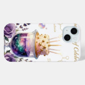 化学 誕生日 お祝い フラスコと花のCA Case-Mate iPhoneケース (裏面 (横))
