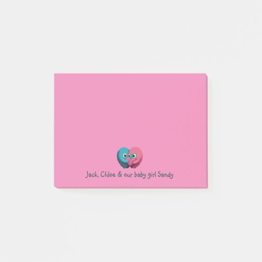 化生まれたばかりの物の親 ポストイット (正面)