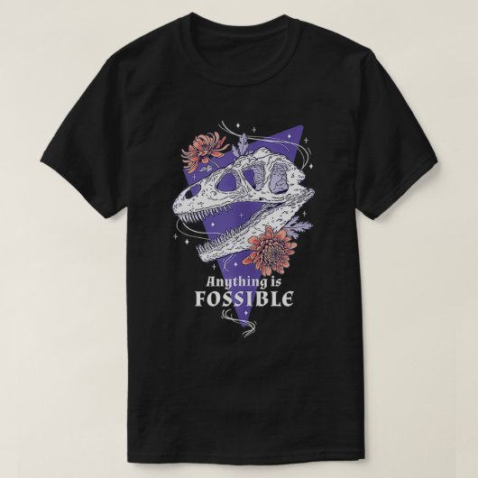 化石おもしろい Tシャツ (デザイン正面)
