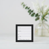 化石および鉱物コレクション用カードの表示 スクエア名刺 (スタンド正面)