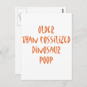 化石になった恐竜の糞 ポストカード (正面/裏面)
