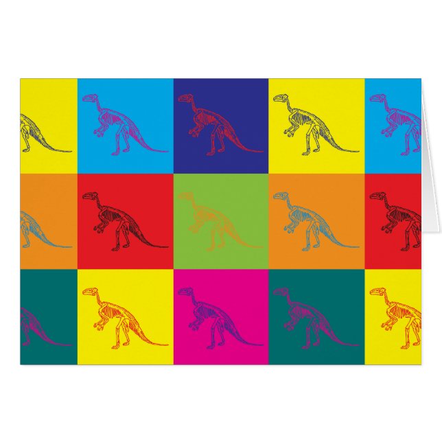 化石のポップアート (正面横)