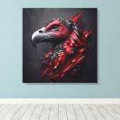 化石の威厳 – 別の最高傑作by AI キャンバスプリント (インサイチュ (ウッドフロア))