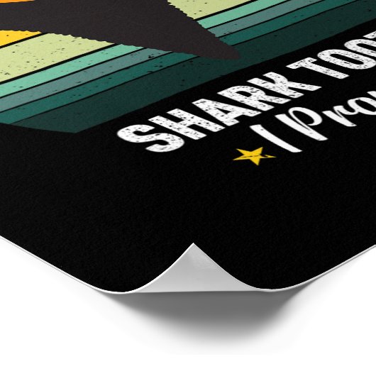 化石の歯だけ1つシャークの歯を約束するF ポスター (角)