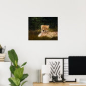 化石の縁に横たわるチーズ ポスター (ホームオフィス)