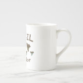 化石の鮫の歯 ボーンチャイナマグカップ (右)