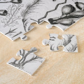 化石サンゴ地質鉱物ポリピ ジグソーパズル (側面)