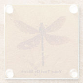 化石トンボ ガラスコースター (裏面)