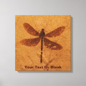 化石トンボ キャンバスプリント (正面)