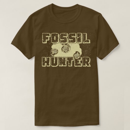 化石ハンター古生物学古生物学者ギフト Tシャツ (デザイン正面)