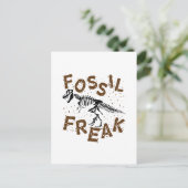 化石フリーク古生物学恐竜の骨 ポストカード (スタンド正面)