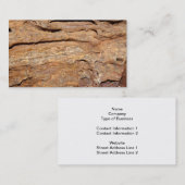 化石化された木の写真 名刺 (正面/裏面)