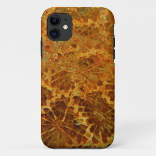 化石化された珊瑚の自然な碧玉の宝石用原石 iPhone 11 ケース