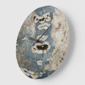 化石木 ラージ壁時計 (傾斜)