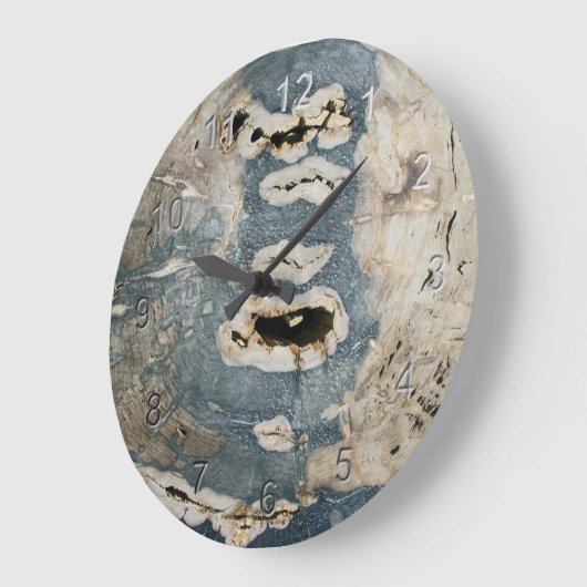 化石木 ラージ壁時計 (傾斜)