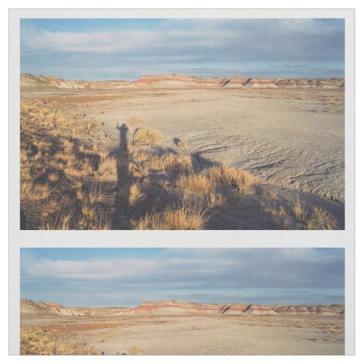 化石森林の砂漠の波の写真の生地 ファブリック (見本)