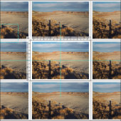 化石森林の砂漠の波の写真の生地 ファブリック (タイル)