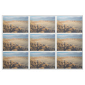 化石森林の砂漠の波の写真の生地 ファブリック (ファットクウォーター)