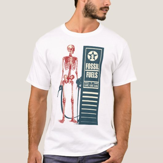 化石燃料のワイシャツ Tシャツ (正面)