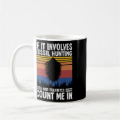 化石狩り遺棄 コーヒーマグカップ (左)