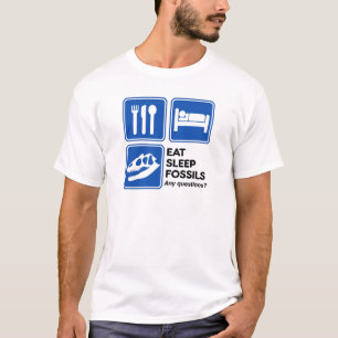 、化石食べて下さい、眠らせて下さい Tシャツ