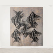 化石魚 タペストリー (正面)