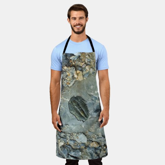 化石 エプロン (着用した状態)