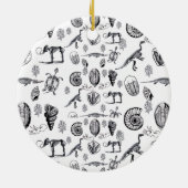 化石 セラミックオーナメント (裏面)