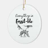 化石 セラミックオーナメント (左)