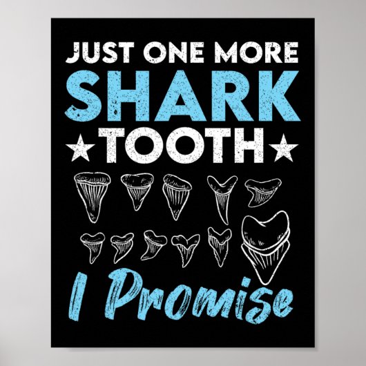 化石Hを約束するサメおもしろい歯をもう一つ ポスター (正面)