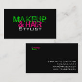 化粧および美容師 名刺 (正面/裏面)