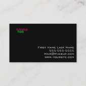 化粧および美容師 名刺 (裏面)