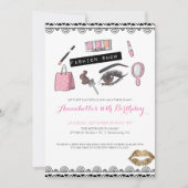 化粧かファッション・ショーのパーティの招待状 招待状 (正面)