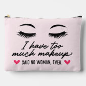 化粧が悪い引用文 アクセサリーポーチ (正面)