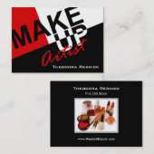 化粧のぽっちゃりしているプロIII化粧品の芸術家 名刺 (正面/裏面)