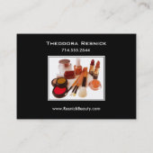 化粧のぽっちゃりしているプロIII化粧品の芸術家 名刺 (裏面)