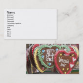 化粧のジンジャーブレッドクッキー 名刺 (正面/裏面)