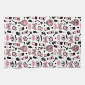 化粧のステッカーパターン キッチンタオル (横)