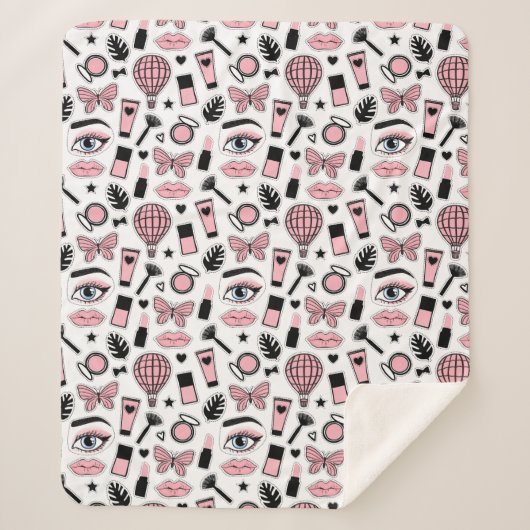 化粧のステッカーパターン シェルパブランケット (正面)