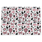 化粧のステッカーパターン ラージペーパーバッグ (正面)