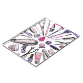 化粧の円のデザイン ノートブック (左側)