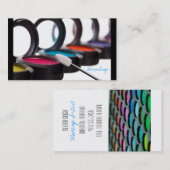 化粧の化粧品の芸術家のアイシャドウ 名刺 (正面/裏面)