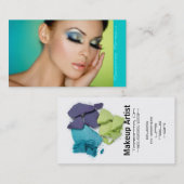 化粧の化粧品の芸術家の半分の顔 名刺 (正面/裏面)