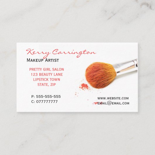 化粧の名刺 名刺 (正面)